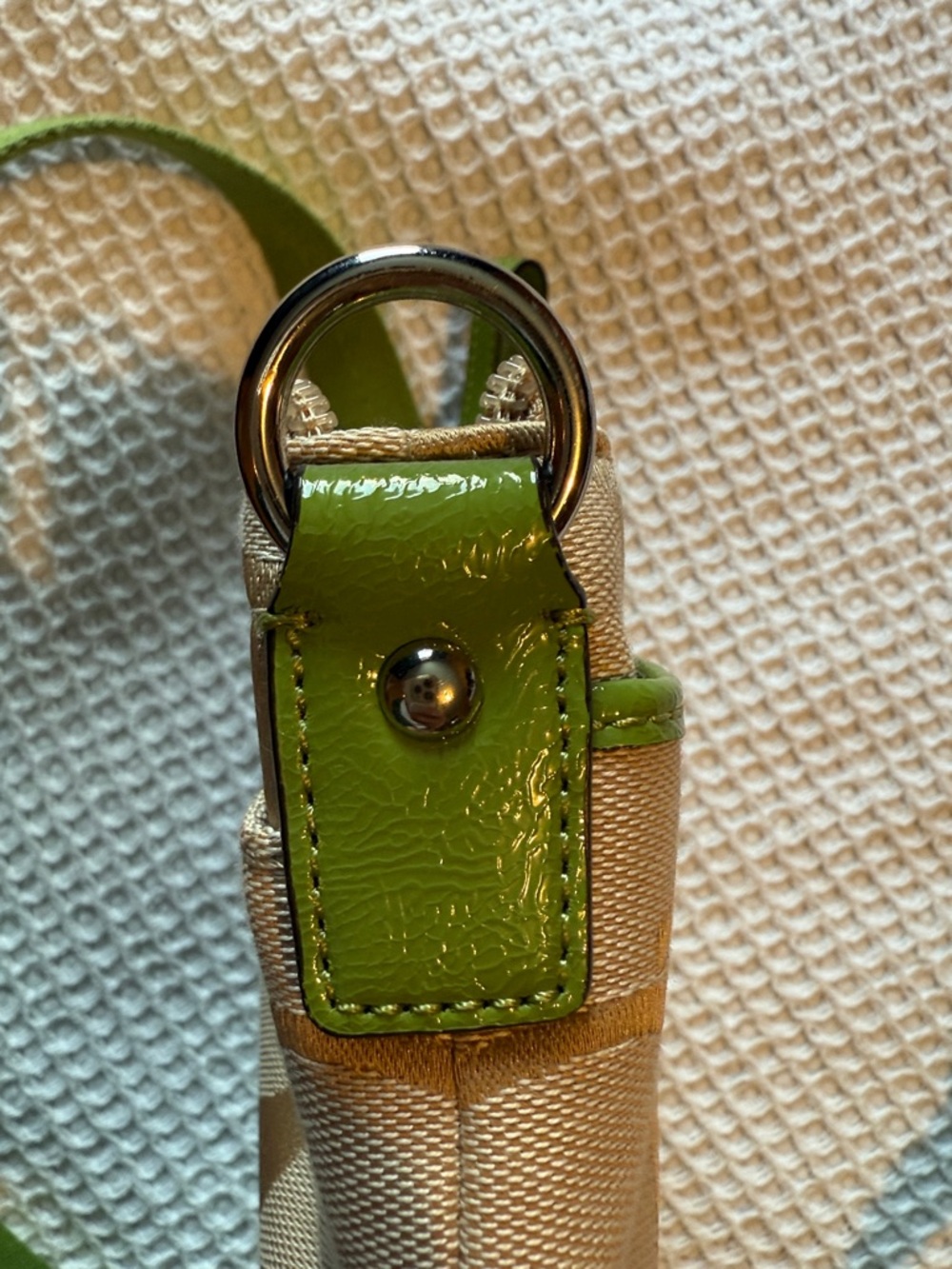 Coach Signature Crossbody Green Cream Y2K Adjustable Strap – Clean - Picture 11 of 12